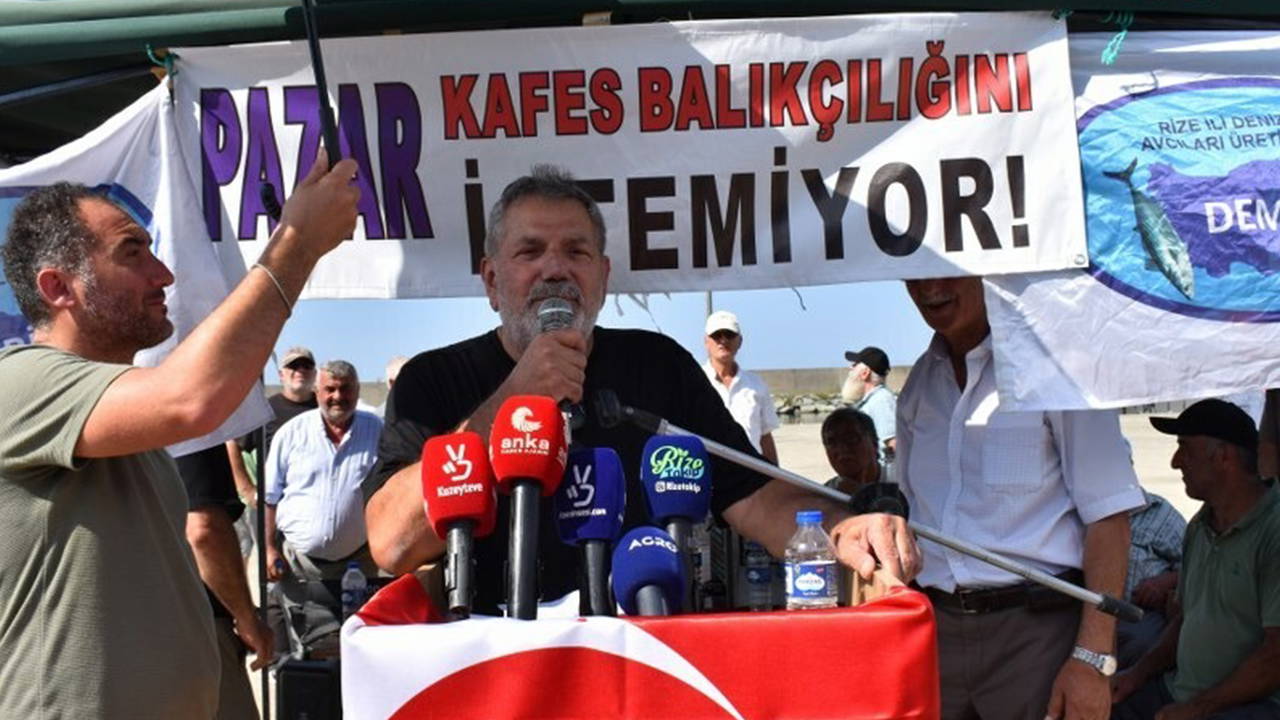Rize Balıkçılar Köyü halkından 'kafes tipi' balık çiftliklerine tepki