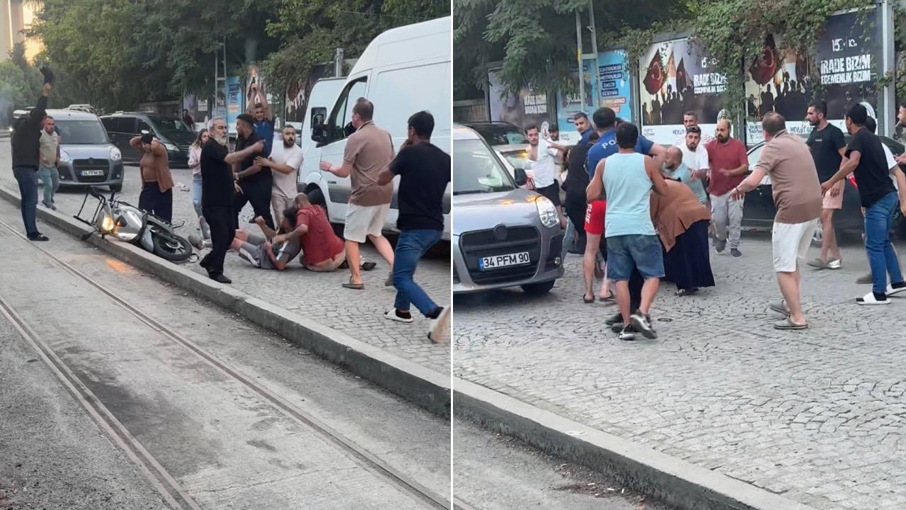 İstanbul'da trafikte dehşet anları: 4 kişiyi bıçakladı, polis havaya ateş açtı!