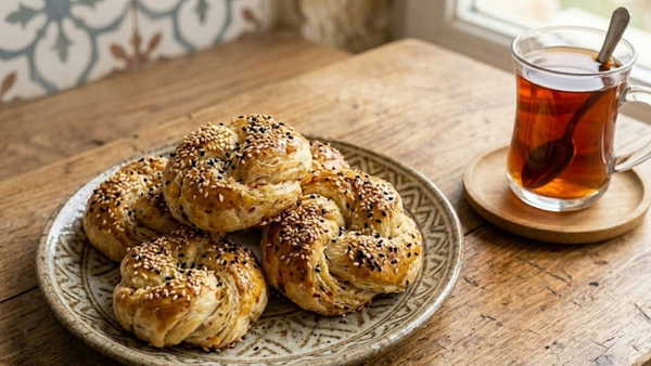 Ağızda dağılan kıyır kıyır lezzet: Baharatlı tuzlu kurabiye tarifi