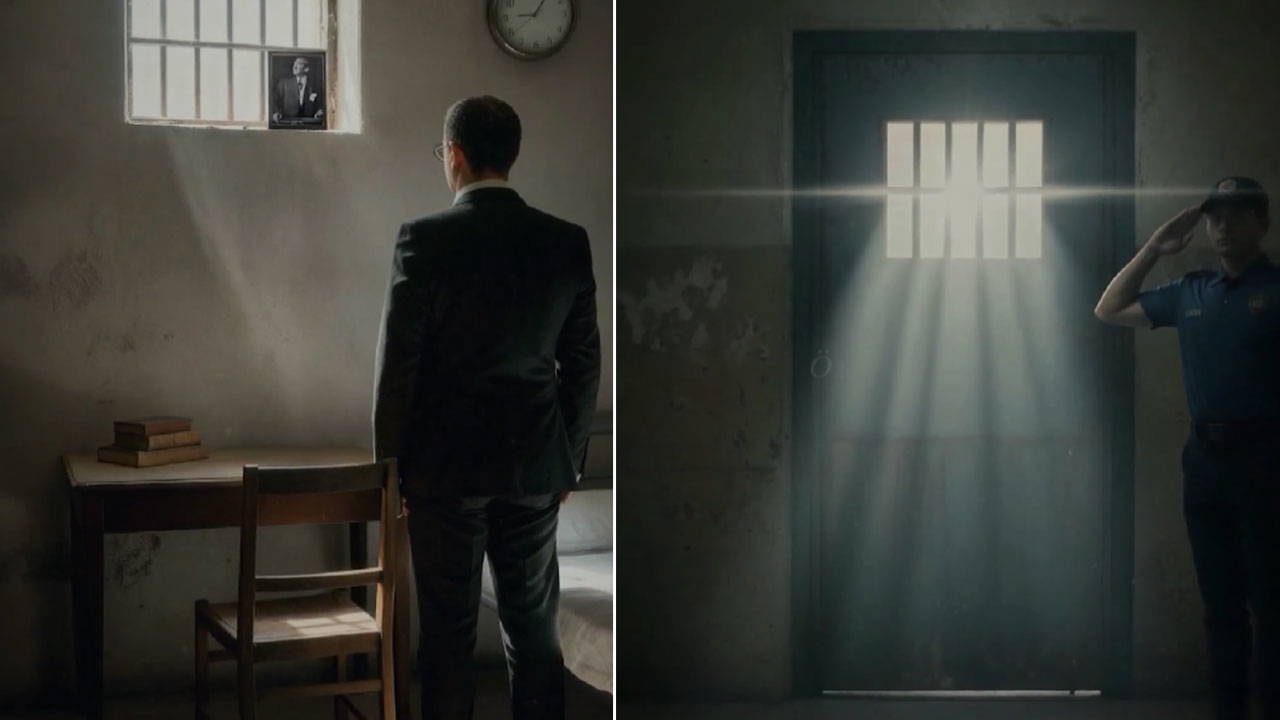 Cezaevi hücresinde saat 9'u 5 geçe... Ekrem İmamoğlu’ndan yapay zekalı '10 Kasım' paylaşımı