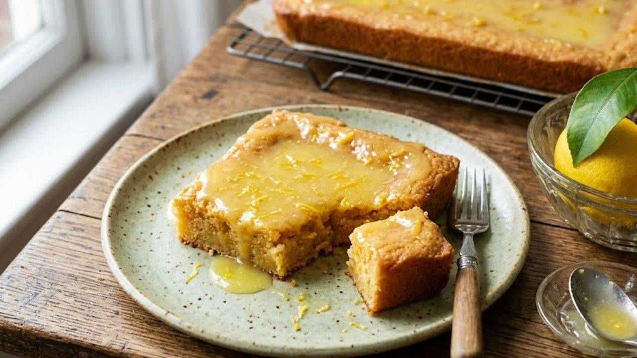 Ferah aromasıyla mest eden lezzet: Limon soslu blondie tarifi