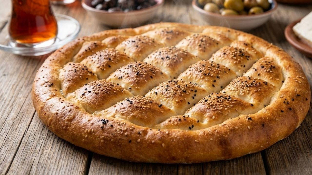Evdeki malzemelerle 'taş fırın lezzetinde': Sıcacık ramazan pidesi tarifi...
