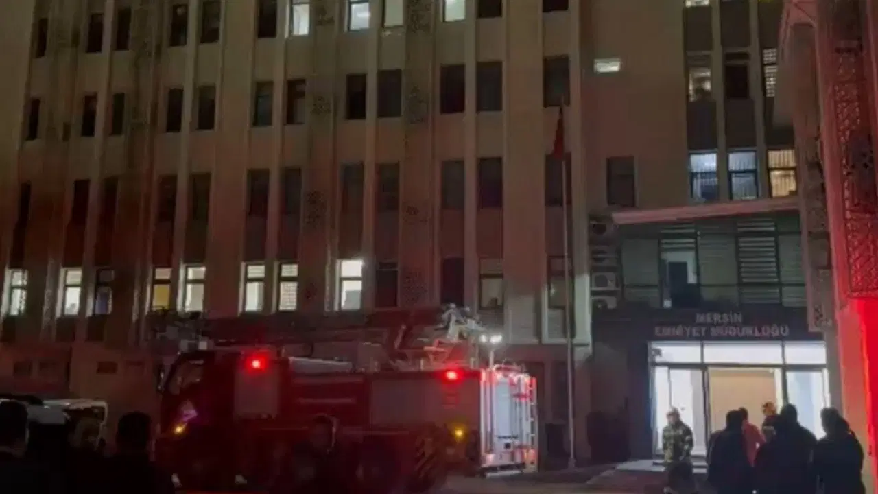 Mersin Emniyeti'nde yangın alarmı