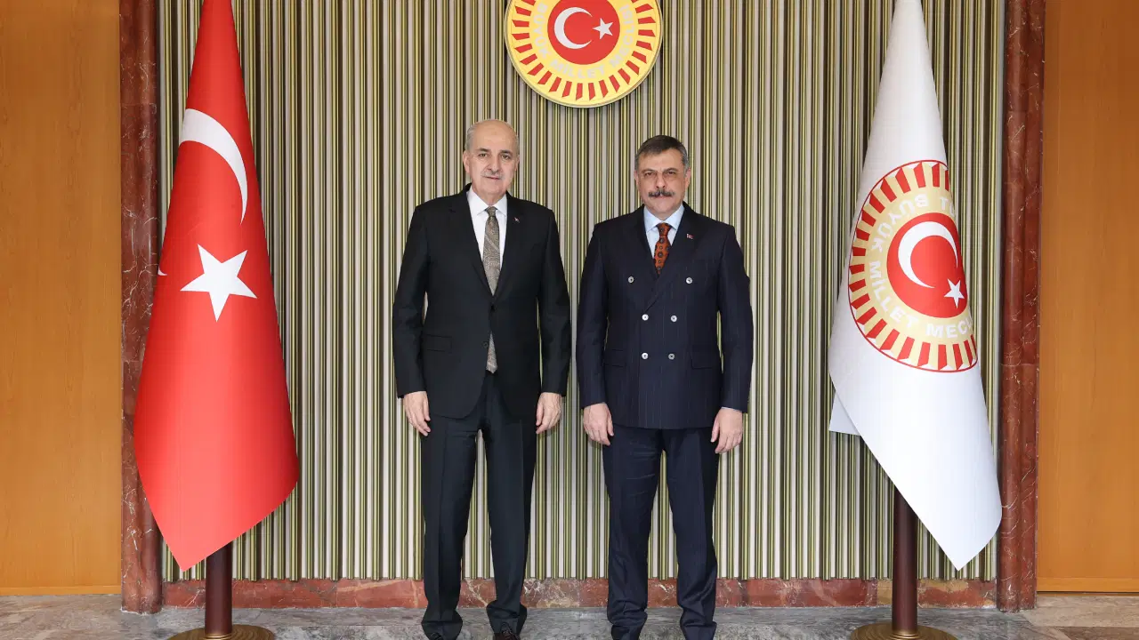 TBMM Başkanı Kurtulmuş, yeni atanan İçişleri Bakanı Mustafa Çiftçi'yi kabul etti