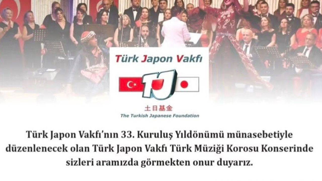 Türk Japon Vakfı 33. kuruluş yıldönümünü kutlayacak