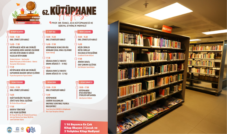 Efes Selçuk'ta 62. Kütüphane Haftası etkinliklerle kutlanacak