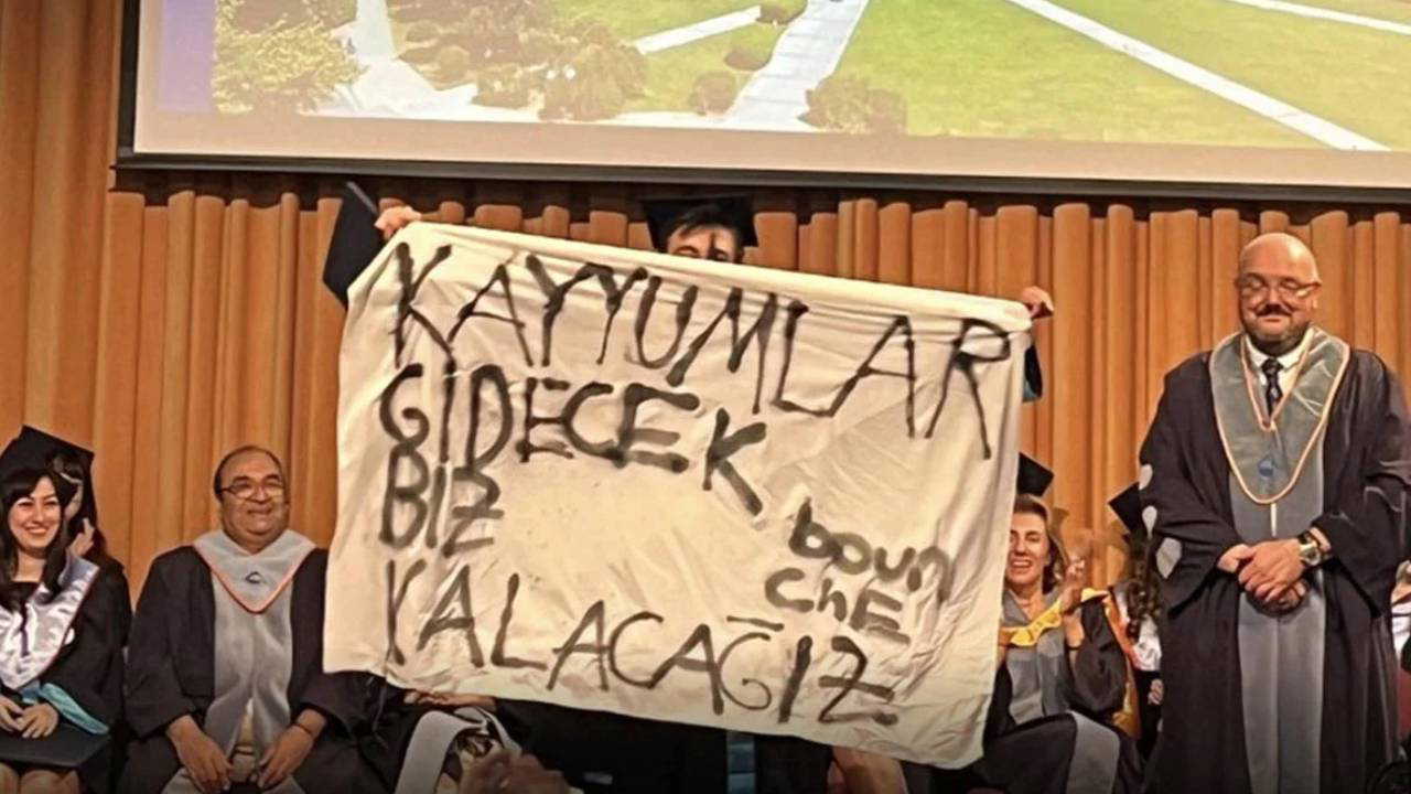 Boğaziçili Kaşkaloğlu’na pankart cezası: Yüksek lisans kabulü iptal edildi