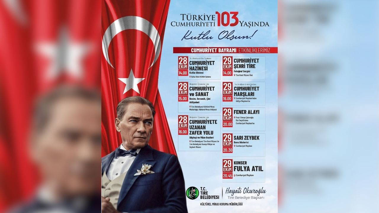 29 Ekim 2026 Cumhuriyet Bayramı konser takvimi! 29 Ekim 2026 Cumhuriyet Bayramı'nda İzmir'de hangi ilçede, kimin konseri var?