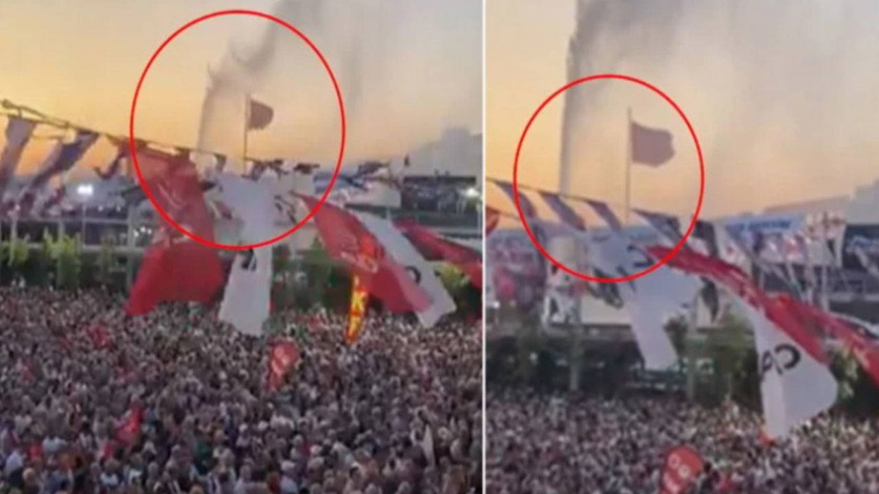 Aydın mitinginde 'fıskiye' krizi!