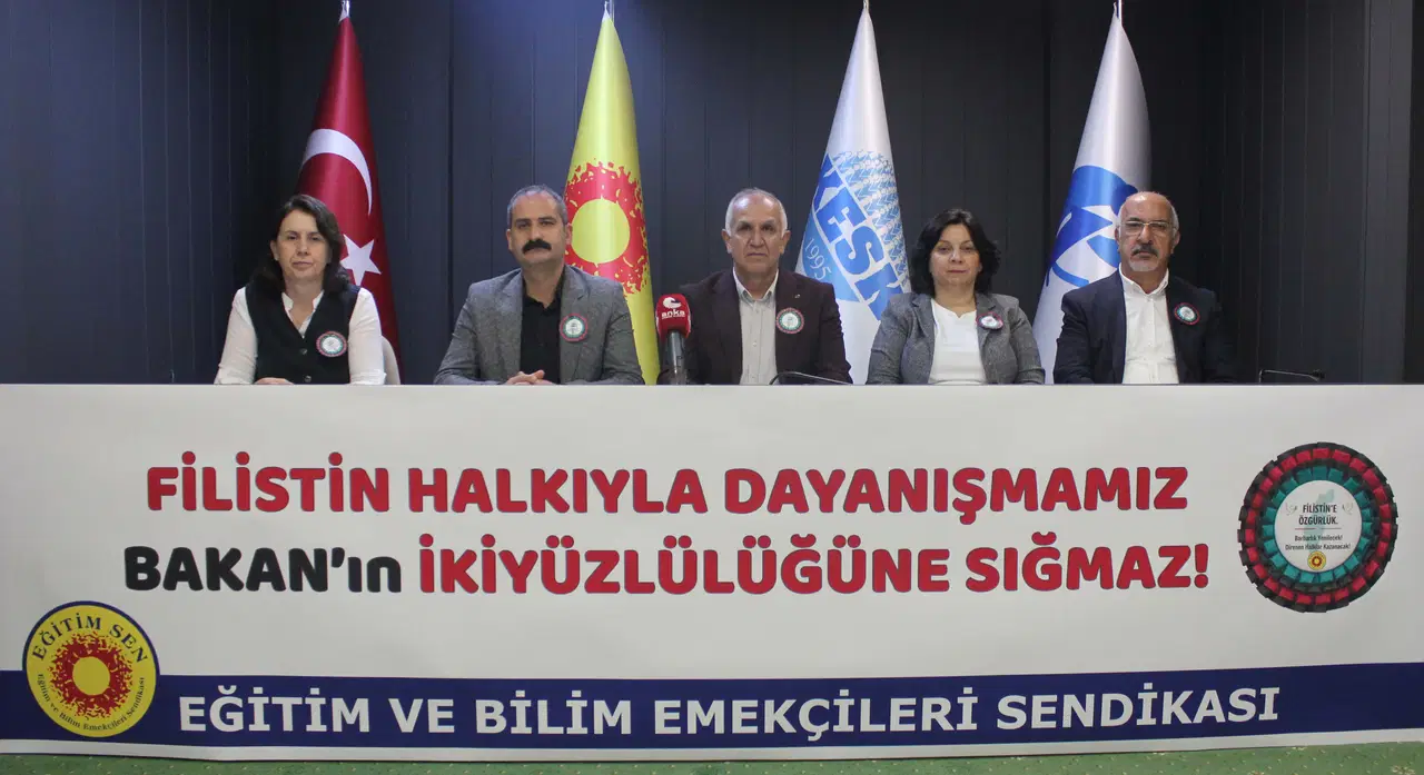 Eğitim Sen Genel Başkanı Kemal Irmak’tan Bakan Tekin’e sert Filistin yanıtı: ‘Senin fikrindekiler 6. Filo’yu kıble yaparak namaz kıldı’