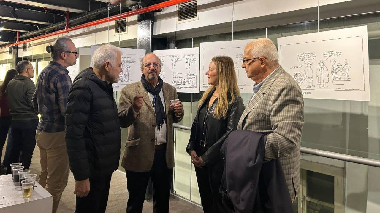 Behiç Ak ve Kenan Mortan’ın ‘Ekonomi Karikatürleri ve Yorumları’ sergisi açıldı