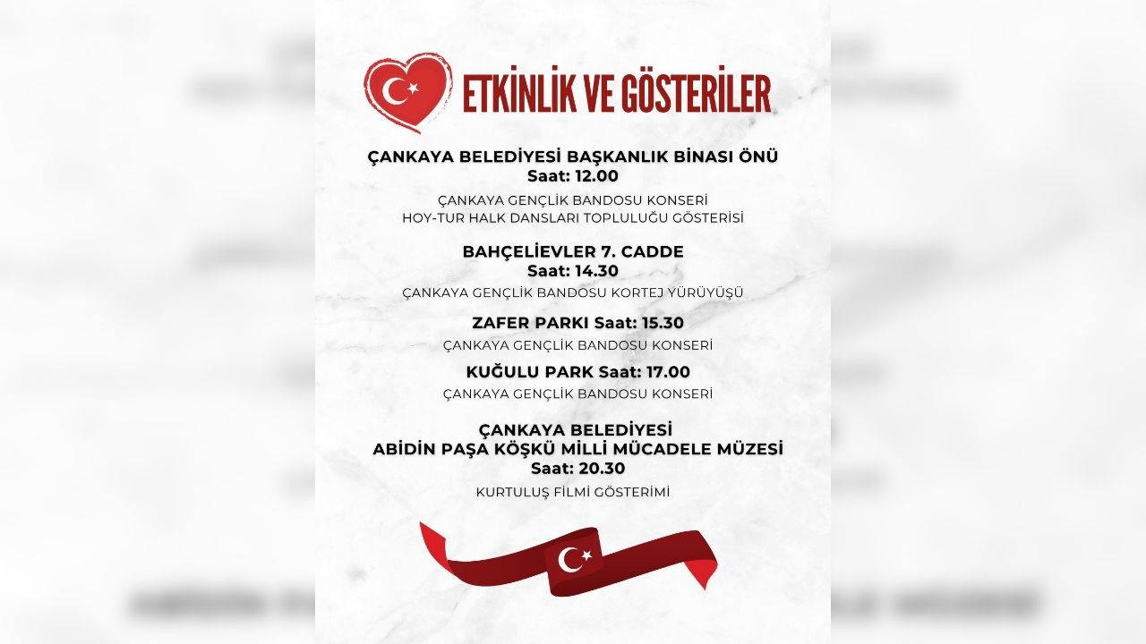 30 Ağustos Zafer Bayramı konser takvimi! 30 Ağustos 2026 Zafer Bayramı'nda Ankara'da hangi ilçede, kimin konseri var?