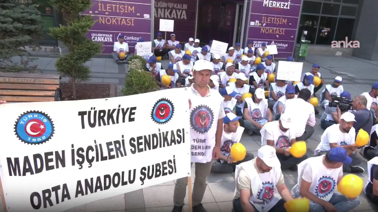 Alacaklarını talep eden Doruk Madencilik işçilerinden oturma eylemi: Haftaya açlık grevine başlayacağız