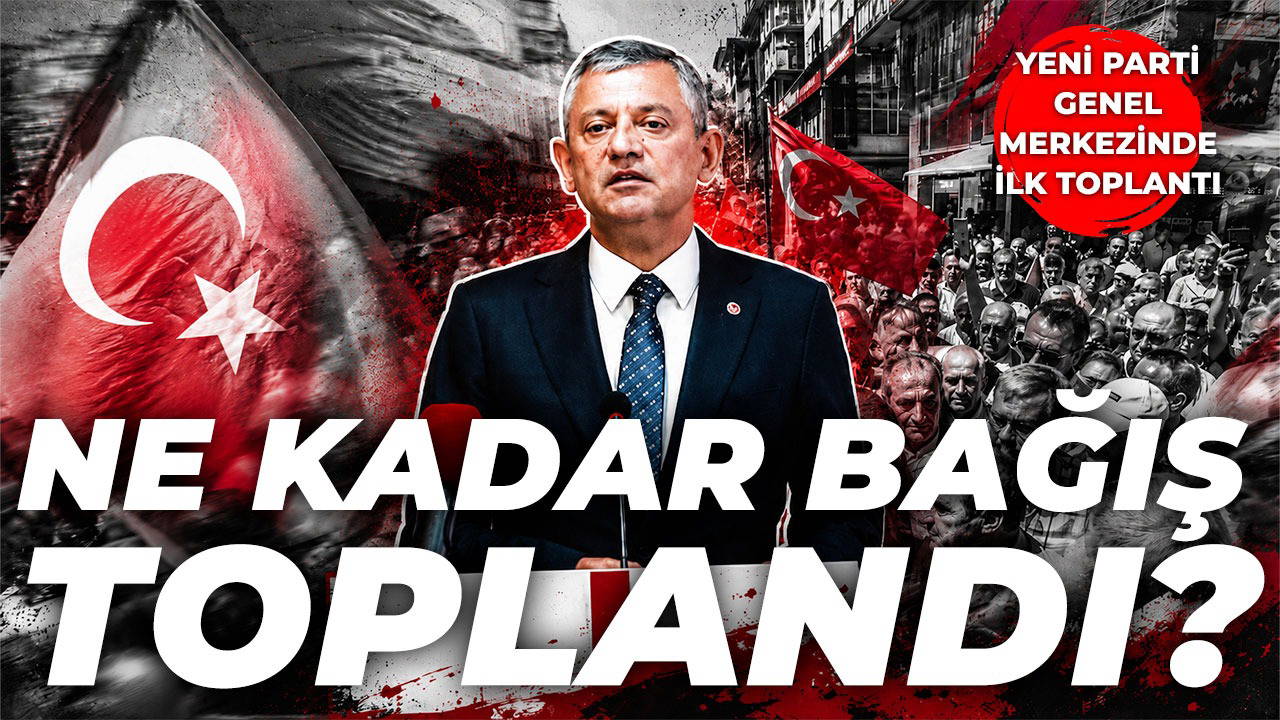 Özgür Özel, YENİ Parti Genel Merkezi’nde konuşuyor: Toplanan bağış miktarını ve üye sayısını açıkladı!