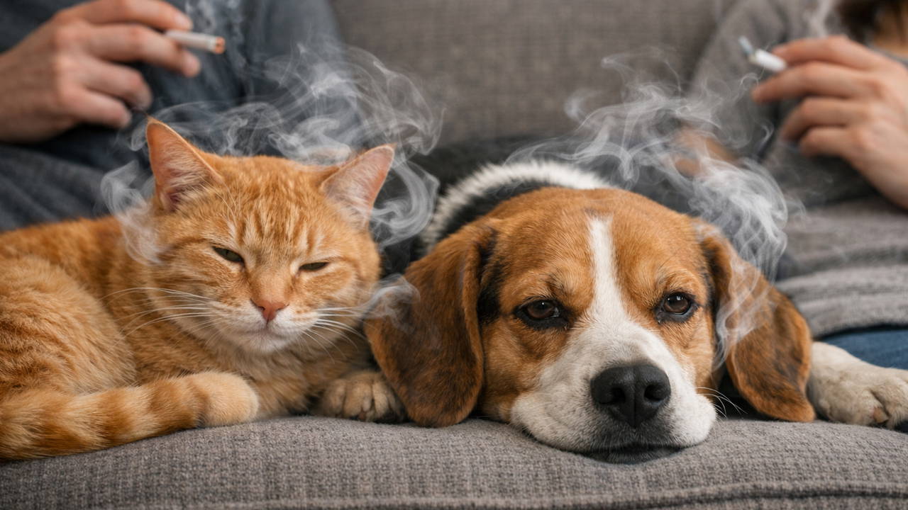 Evlerde içilen sigaranın evcil hayvanlara zararı belli oldu