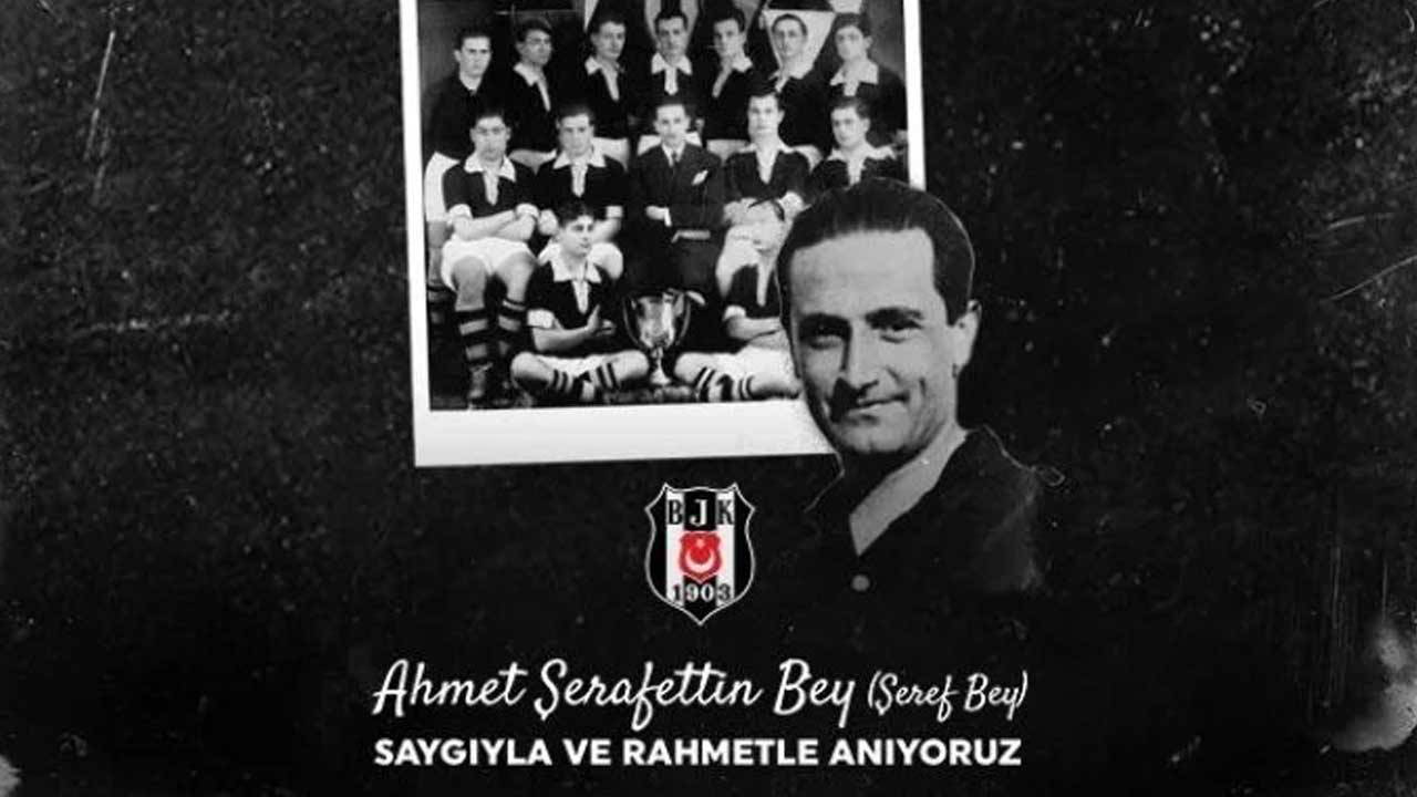 Beşiktaş, ilk kaptanı Şeref Bey'i andı