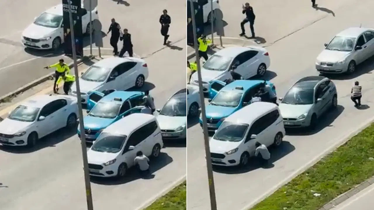 Taksiciyi rehin alıp polisle çatışmıştı: Araç içi görüntüsü ortaya çıktı