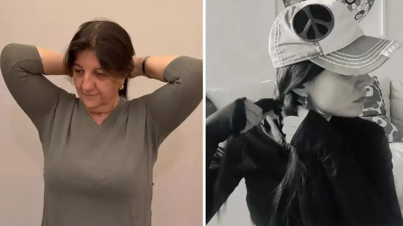 DEM Partililerin 'saç örme' akımına ünlü oyuncu Belçim Bilgin de dahil oldu