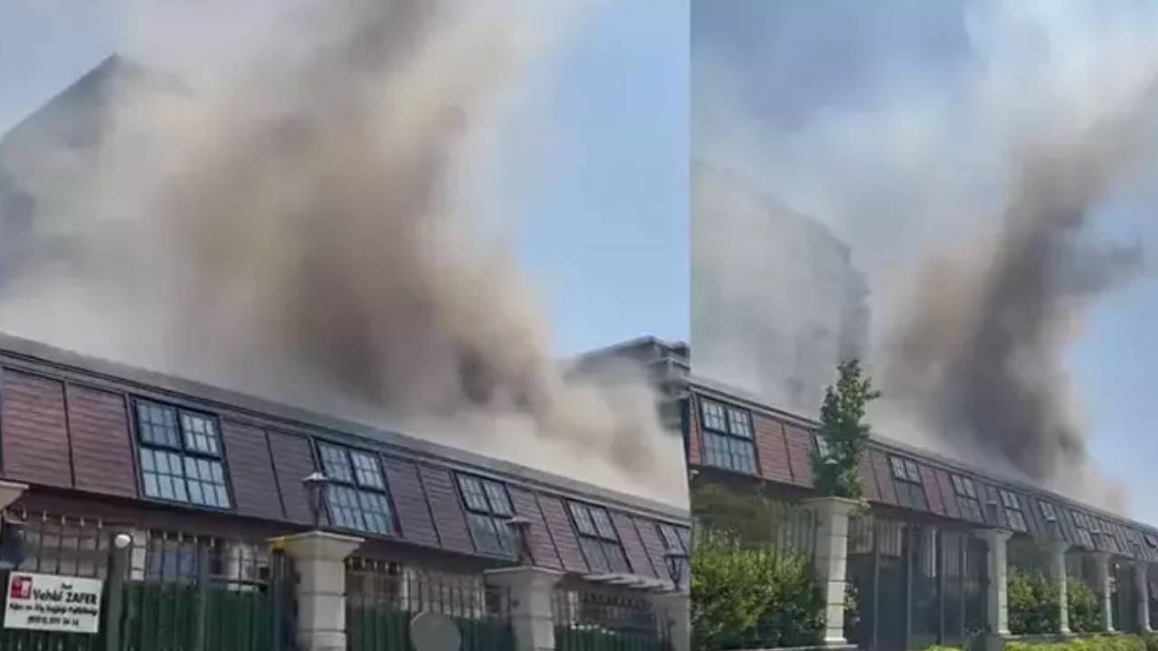 Fişekhane'de restoranda yangın