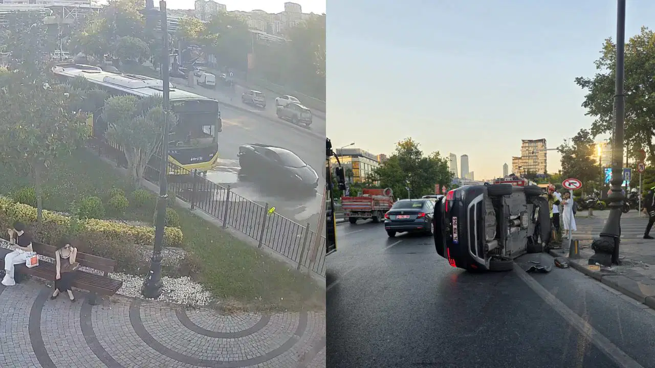 Test sürüşü pahalıya patladı: Milyonluk otomobile çarpıp kaçtı