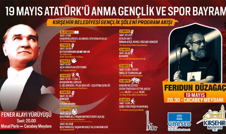 Kırşehir’de 19 Mayıs coşkusu