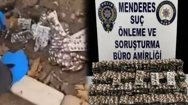 Bahçeye gömülü halde bulundu: İzmir'de bahçeden 9 bin uyuşturucu hap çıktı