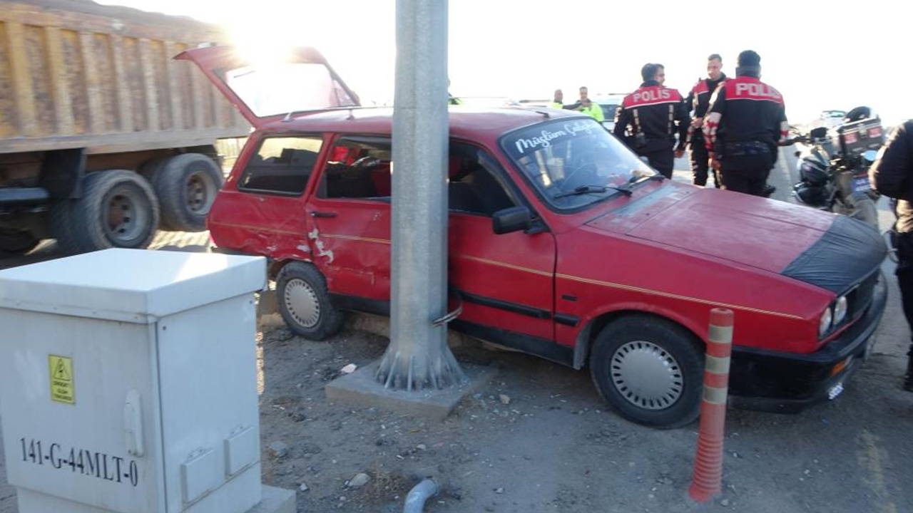 'Dur' ihtarına uymadı, kaçarken kaza yaptı!
