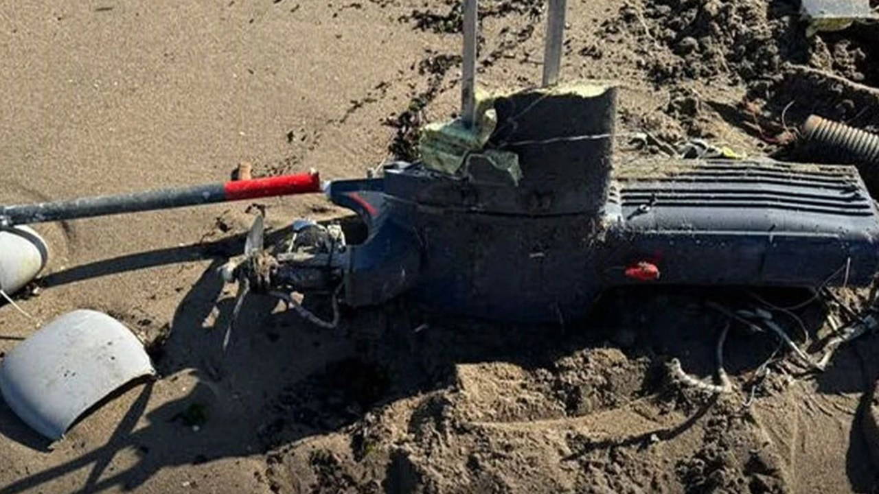 Sakarya'da plajda 'İHA' alarmı: Alan boşaltıldı