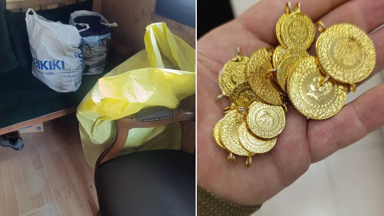 Bağışlanan kıyafetlerden 23 altın ile 6 bin 500 lira çıktı