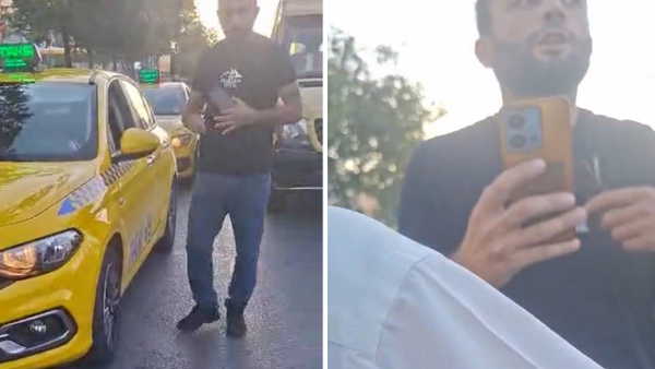 Beylikdüzü'nde taksiciler arasında 'yolcu alamazsın' tartışması: Birbirlerini cep telefonuyla kaydettiler