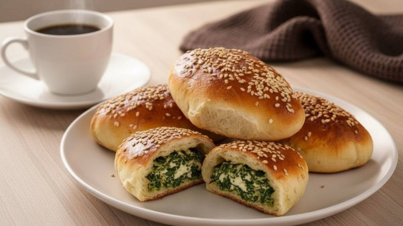 Çay demlenirken hazırlanan enfes lezzet: Ispanaklı lorlu poğaça tarifi