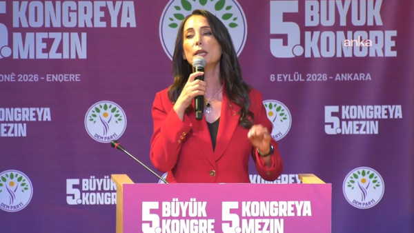 DEM Parti 5. Olağan Kongresi... Tülay Hatimoğulları'ndan Öcalan, Demirtaş ve Yüksekdağ'a selam: 'Bu bir hazırlık kongresi'