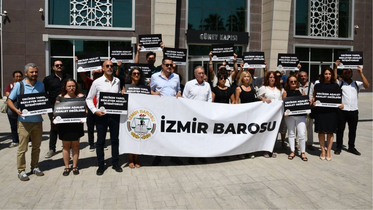 İzmir Barosu’ndan uzun süren yargılamalara tepki: Adalet, zamana yenilmemelidir