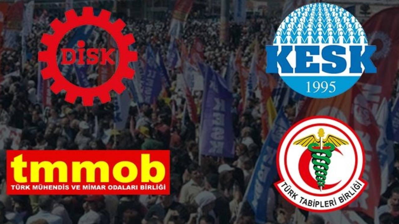 DİSK, KESK, TTB ve TMMOB'den ortak açıklama: 'Laikliği savunmak suç değil, tarihsel bir görevdir'