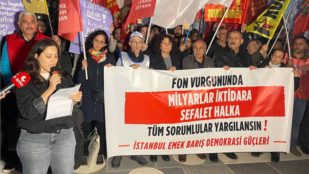 İstanbul'da ‘fon vurgunu’ protestosu: ‘İktidarın atadığı kurullar değil, bağımsız komisyon araştırsın!’