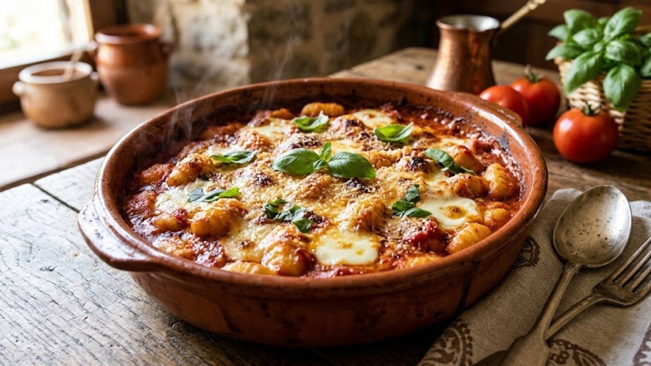 İtalyan mutfağının meşhur fırın yemeği: Gnocchi alla Sorrentina tarifi