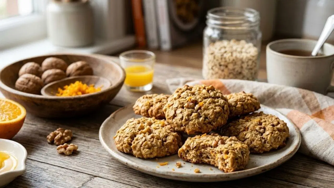 Çay saatlerinin sağlıklı eşlikçisi: Portakallı yulaflı kurabiye tarifi