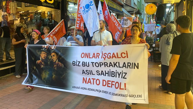 Hopa’da 'NATO Zirvesi' protestosu