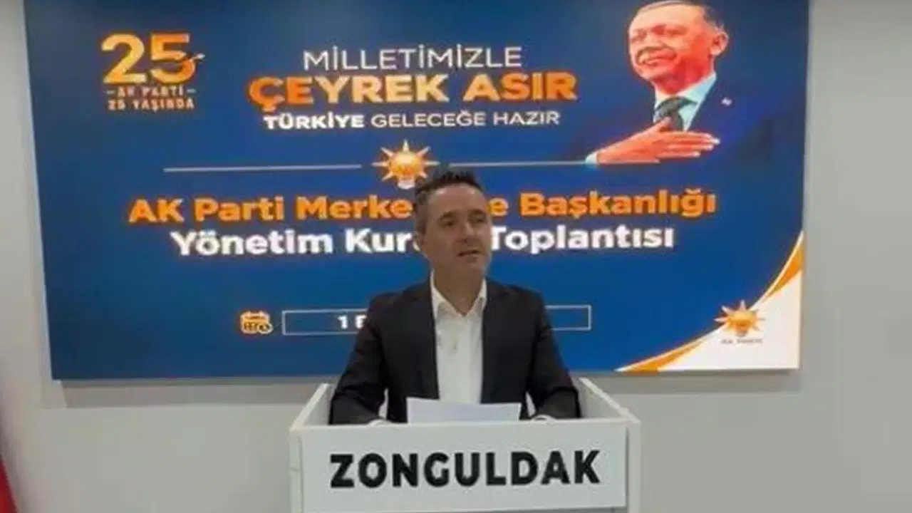AKP Zonguldak Merkez İlçe Başkanı istifa etti