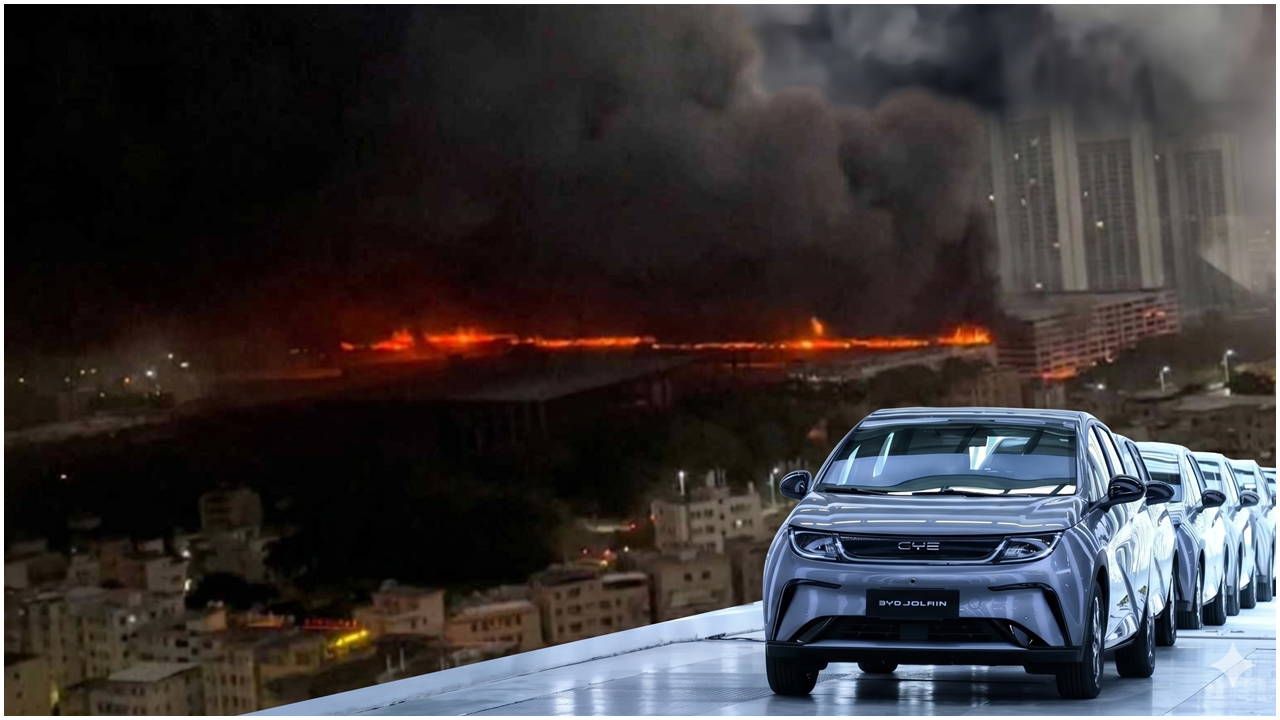 BYD’nin Shenzhen kompleksinde yangın: Araçlar alevlere teslim oldu