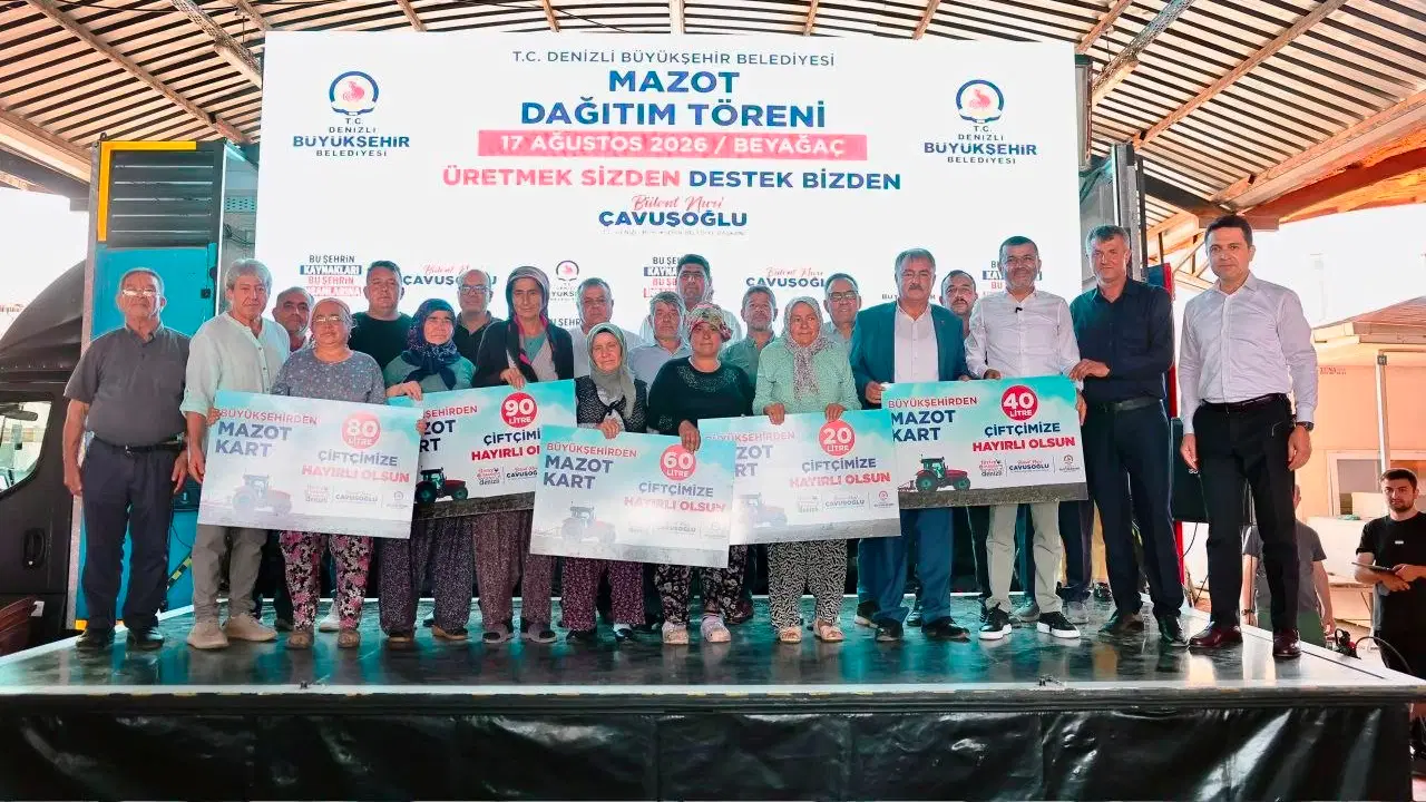 Denizli Büyükşehir’den üreticiye mazot desteği