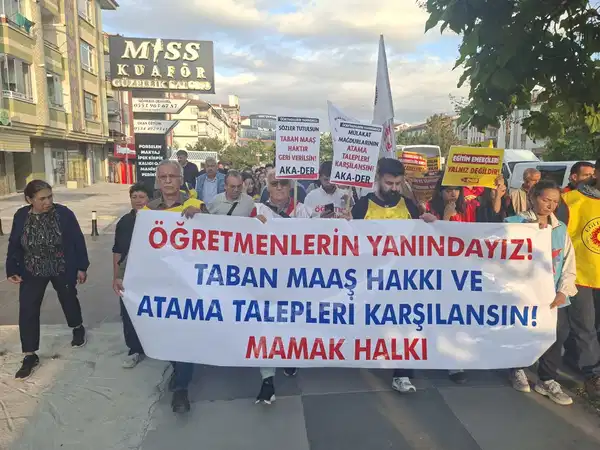 Mamaklı yurttaşlardan öğretmenlerin direnişine destek