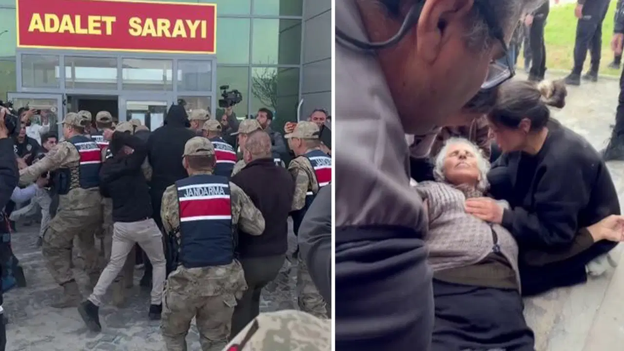 Gülistan Doku soruşturmasında adliyenin önü karıştı: Anne Bedriye Doku hastaneye kaldırıldı