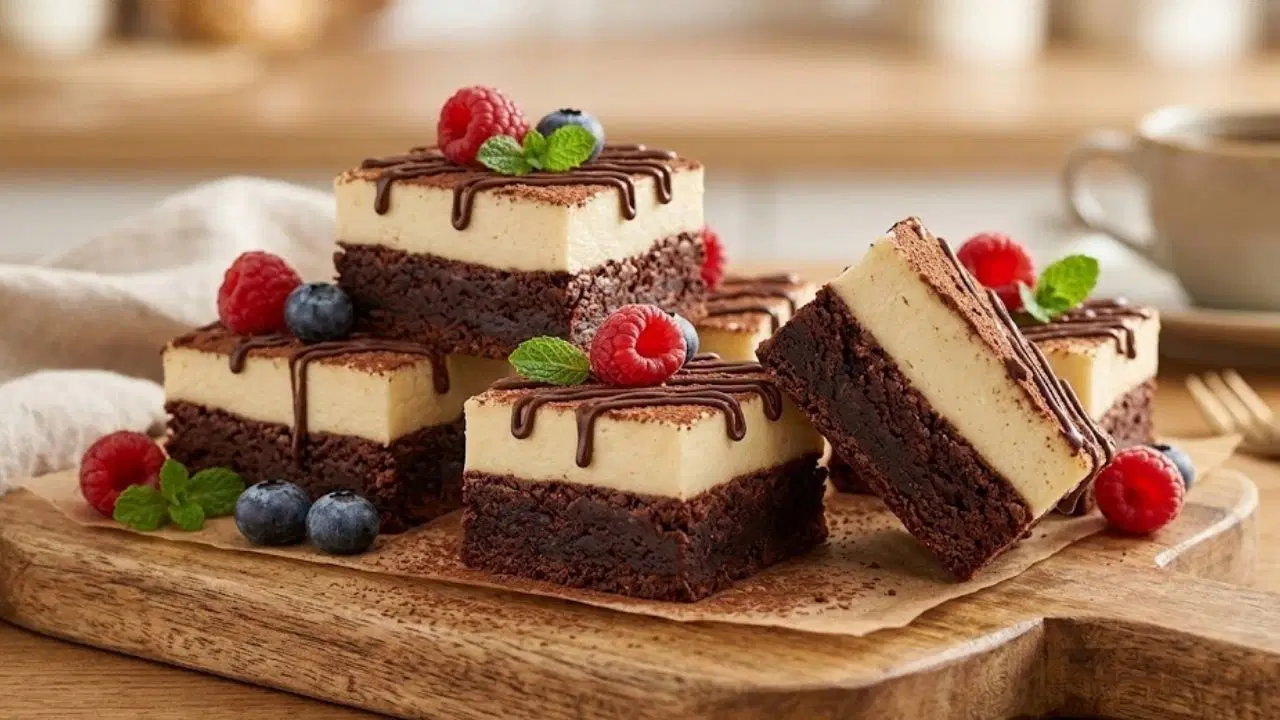 Sosyal medyayı sallamaya aday: Altı yoğun Brownıe, üstü ipeksi Cheesecake