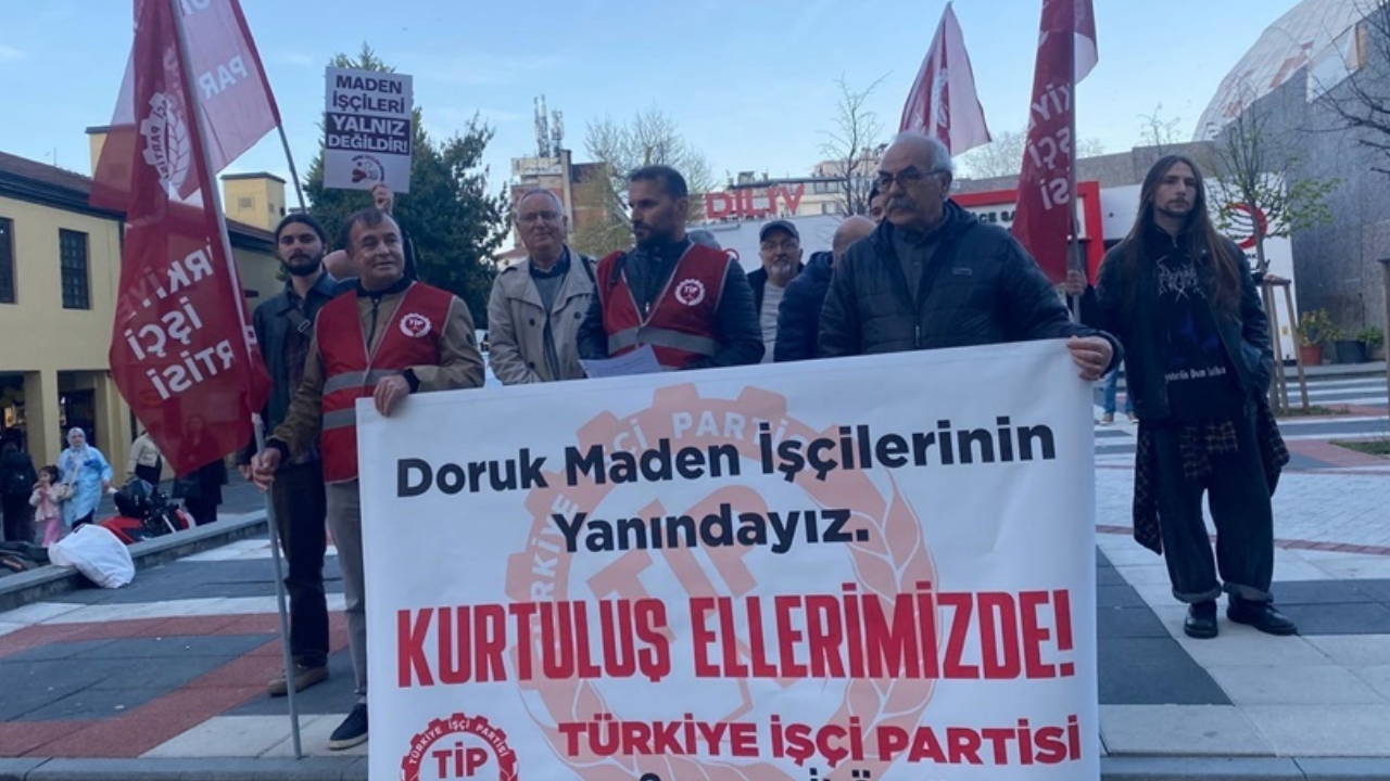 TİP Samsun’dan Doruk Maden işçilerine destek: 'İşçi hakkını gasbedip lüks içinde yaşayanları teşhir edeceğiz'