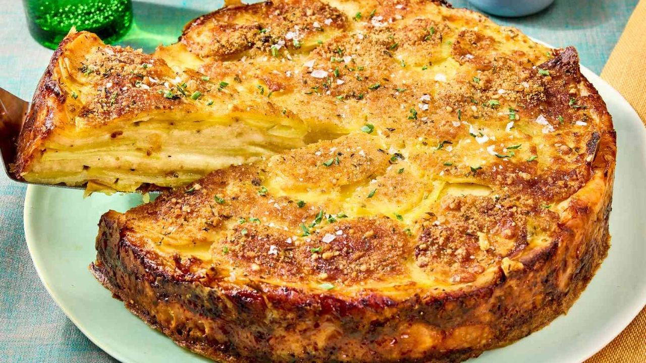 Kahvaltı sofralarına pratik dokunuş: Patatesli tuzlu kek tarifi