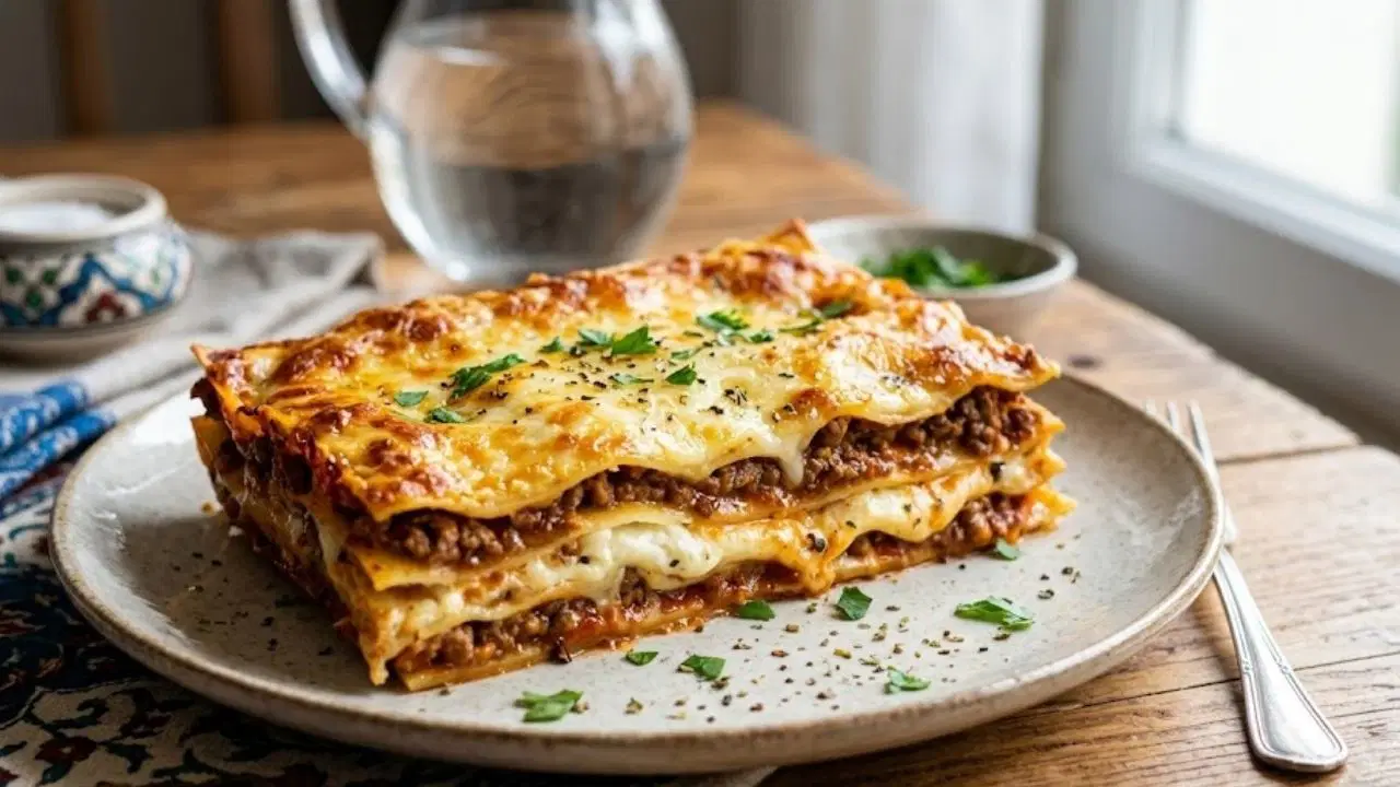 Bir dilimi yetmeyen efsane lezzet: Üç peynirli lazanya tarifi