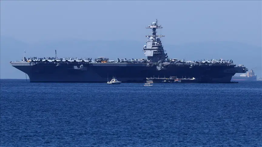 ABD’nin dev uçak gemisi Süveyş’i geçerek Kızıldeniz’e girdi