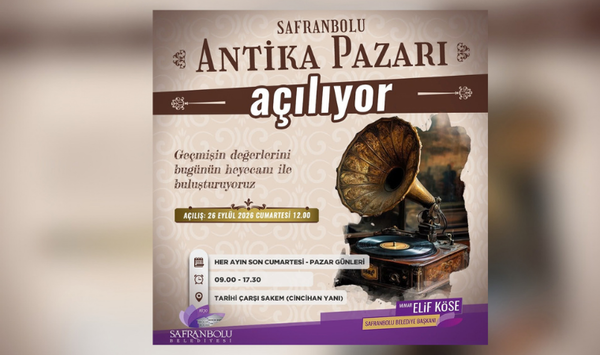 Safranbolu’da Antika pazarı kapılarını açıyor