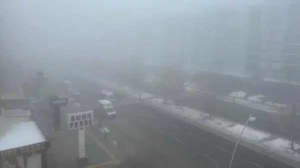 Diyarbakır sis denizinde kayboldu, uçak seferleri iptal edildi